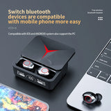 Fones de Ouvido Sem Fio TWS M90 Originais Fones de Ouvido Gaming Bluetooth 5.3, Earbuds Esportivos com Microfone, Headset Sem Fio para iPhone e Xiaomi