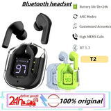 Novo Headset Air 31 Sem Fio BT5.3, Fones de Ouvido T2 TWS, com Cancelamento de Ruído ENC, Display Digital de Energia LED, Som Estéreo, Earbuds para Esportes