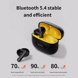 Realfit F3 Fones Bluetooth com Cancelamento Ativo de Ruído (ANC), Chamadas com Cancelamento de Ruído (ENC), Som HiFi Estéreo, Graves Superiores, Earbuds Sem Fio para Esportes e Jogos