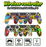 Controlador Sem Fio GSF para PS4 Pro Slim Gamepad Controle Sem Fio Bluetooth para PS3 PS4 Slim/Pro com Padrão de Transferência de Água