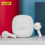 Realfit F1 Fones de Ouvido Bluetooth, Excelente Qualidade HiFi, Earbuds Sem Fio TWS, Venda por Atacado para Lenovo LP40, GM2 Pro, Xiaomi, Realme